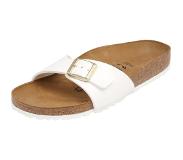 Birkenstock - Madrid - Sportieve slippers - Dames - Maat 42 - Wit - Patent White BFLA
