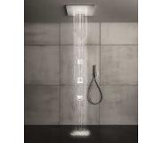 Hotbath Cobber douchemengkraan inbouw met omstel geborsteld messing (goud) CB029EXTBB / HBCB029