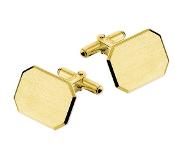 Trendjuwelier huiscollectie 4009934 gouden manchetknopen rechthoekig