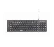 Gembird KB-MCH-01-DE toetsenbord USB Duitse layout Zwart