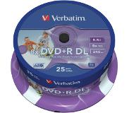 Verbatim 43667 blank DVD 8,5 GB DVD+R DL 25 stuk(s)