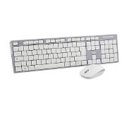 T'nB KBSCGR toetsenbord RF Draadloos AZERTY Frans Inclusief muis Grijs