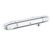 GROHE Grohtherm 1000 New douchekraan thermostatisch zonder omstel zonder koppelingen EcoJoy en volumegreep met ecobutton chroom