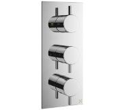 Crosswater MPRO inbouw thermostatisch douchekraan verticaal 2 stopkranen chroom sw385414/sw385439