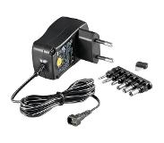 Goobay 67950 Stekkernetvoeding, instelbaar 3 V/DC, 4.5 V/DC, 5 V/DC, 6 V/DC, 7.5 V/DC, 9 V/DC, 12 V/DC 600 mA 7.2 W