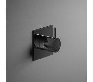 Hotbath Cobber inbouw douchemengkraan vierkant zwart chroom CB031QEXTBK / HBCB031
