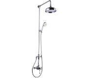 Best design Regendoucheset Best Design Retro Canterbury Opbouw Ø20cm Thermostatisch Chroom