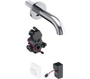 Geberit Piave Elektronische kraan wand netvoeding zonder mengunit Chroom glans