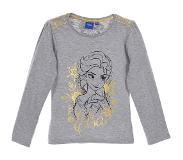 Disney Frozen Frozen luxe set - tule rok + longsleeve met goudprint - roze/grijs - maat 122/128 (8 jaar)