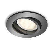 Philips Shellbark inbouwspot rond 1X4.5W grijs