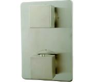 Mueller Cube inbouw thermostaat 2-wegs RVS look
