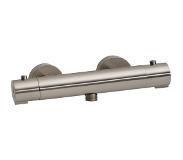 Mueller Rio thermostatische douchemengkraan 12cm hartafstand geborsteld staal