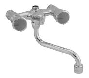 Venlo Nimbus II Messing Eco douchekraan 12 cm.met onderuitloop Chroom