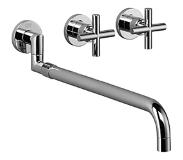 Dornbracht Tara afbouwdeel voor 3 gats keukenwandkraan sprong 32.5 49.5cm chroom