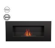 Kratki Delta L Bio-ethanol sfeerhaard met glasplaatstrookje (90 x 40 cm)