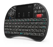 Rii i8X RGB RF Draadloos QWERTY Engels Zwart