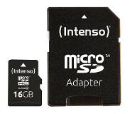 Intenso Class 10 - Flashgeheugenkaart (Adapter voor microSDHC naar SD inbegrepen)