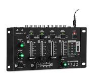 Auna Amnesia 4-kanaals mixer mengpaneel BT USB MP3 2xmicro zwart