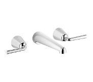Villeroy & Boch Domicil 3-gats wandmengkraan zonder afvoergarnituur chroom 36712900-00