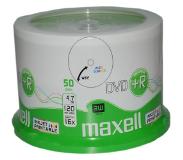 Maxell Dvd+r 120/4.7gb Spindle 50 White Printable
