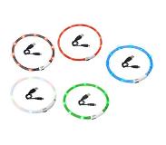 ABC-led LED Honden Halsband - Rood - 20 tot 70 cm