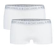 Muchachomalo Boxershort Chicamala Women Solid White White (2-Delig)-L