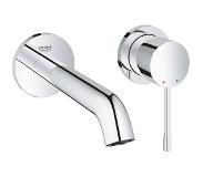 GROHE Essence New afbouwdeel voor 2 gats inbouw wandkraan M size met uitloop 18.3cm chroom