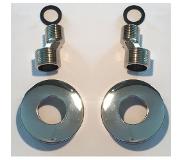 Xellanz Rio Set S Koppelingen Met Rozet 1/2″x3/4″ Chroom