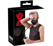 LateX Toys LateX – Hoogwaardige Latex Opblaasbare Gag Masker met Penisvorm Bit voor Goede Pasvorm – Zwart