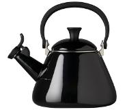 Le Creuset Fluitketel 'kone' Ebbenzwart 1,6l