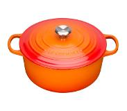 Le Creuset Gietijzeren Ronde Braadpan Oranjerood 28cm 6,7l
