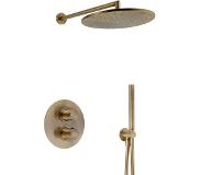 Salenzi Giro messing inbouw regendouche Geborsteld goud