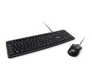 Equip 245201 toetsenbord Inclusief muis USB QWERTY Spaans Zwart
