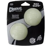 Chuckit! Max Glow Ball 2 - Pack Medium Ø 6 Cm 2 Stuks