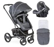 Hauck Pacific 4 Shop N Drive Kinderwagen - Melange Charcoal