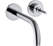 Axor Uno 2 afbouwdeel inbouw wandkraan met rozet 17.5cm chroom