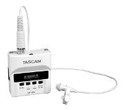 Tascam DR-10L Digitale Audiorecorder en Lavalier Microfoon (wit)
