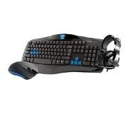 E-blue Toetsenbord + Muis Headset Gamerpack 3 In 1 (ekm831bkbe-iu)