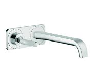 Axor Citterio e afdekset wastafelkraan uitloop 22cm met plaat chroom