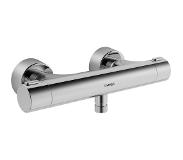 Hansa Prisma douchethermostaat 15cm met s koppelingen chroom