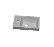 Sub finn fontein met kraangat, zonder overloop 7 x 40 x 22 cm, wit