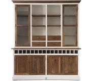 Riviera Maison Driftwood Cabinet/Buffetkast Met Dubbel Wijnrek (bruin/wit)