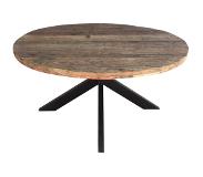 SoHome Ronde Eettafel 'Georgia' Driftwood en staal, 130cm