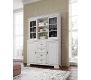 Meubella Buffetkast Kresto - Wit eiken - 128 cm