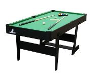 Cougar Hustle L opklapbare Pooltafel Zwart
