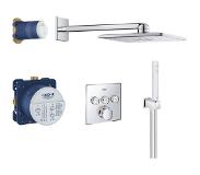 GROHE Smartcontrol Comfortset met hoofddouche vierkant Chroom