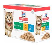 Hills Science Plan Kitten Favourite Selection combi kip zeevis nat kattenvoer 85 gr 3 x (12 x 85 gram)