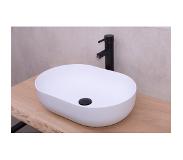 Saniclear Fabiana solid surface waskom 50x35cm mat wit