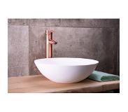 Saniclear Solid Surface waskom set incl. hoge kraan koper
