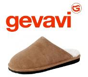 Gevavi Falun Vachtpantoffel Chestnut Maat 37